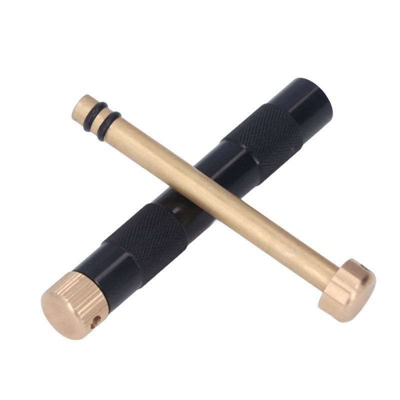 Fire Piston: Aluminum Alloy & Brass Construction - Portable Compressed Ignition Fire Starter for Camping Hiking Outdoor Survival Adventures - Image 1