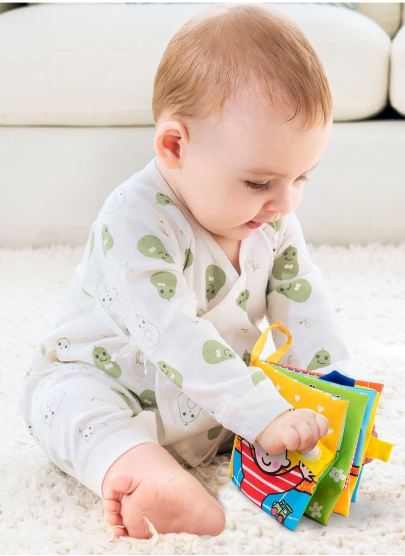نيبمينينت - Baby Cloth Books, Touch & Feel Crinkle Soft Book for Babies, Infants Toddler Early Development Interactive Stroller Toys with Interactive, Washable Fabric Pages (Peek a Baby) - Image 1