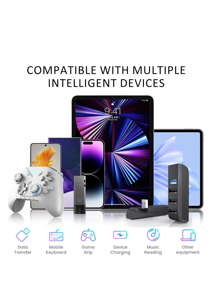 Glove Box USB Hub for Tesla Model 3/Y 2021-2023, 4-in-1 Multiport Dash Cam Flash Drive Charger Glovebox Extension Docking Station for Tesla Car Accessories, Made of ABS+PC Materials - Image 5