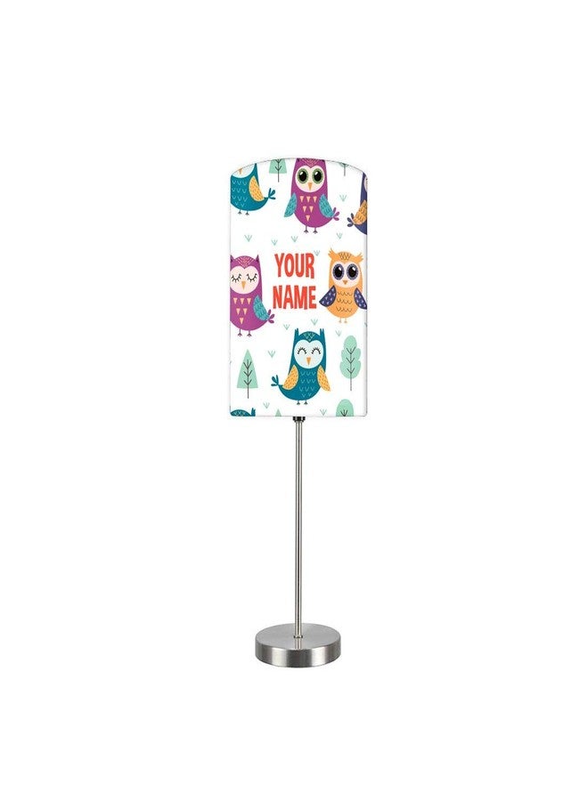 Nutcase Personalized Small Table Lamp Night Light for Children�s Room 13 inches Tall � Return Gifts for Kids Birthday - Beautiful Owl - Image 4