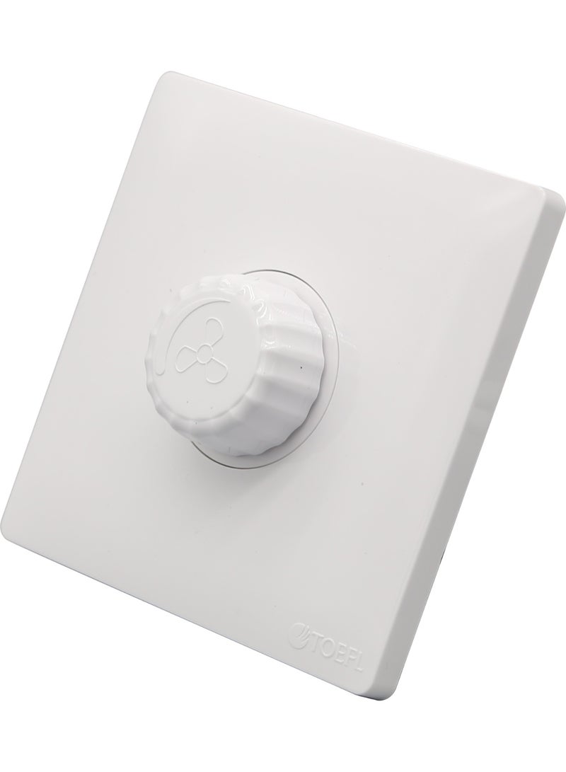 TOEFL Fan dimmer switch, 300 watts, piano white - Image 1