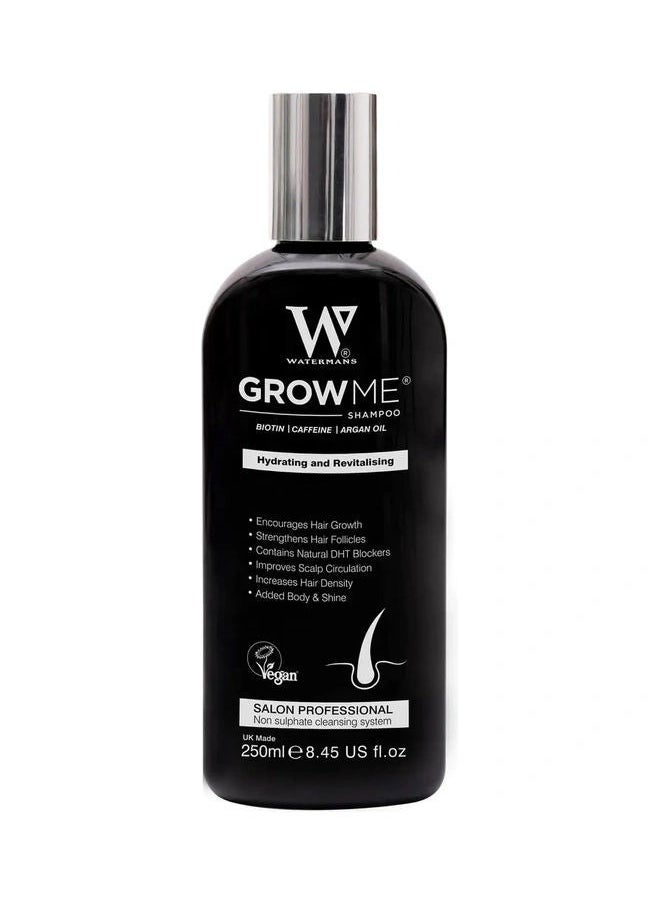 Watermans Watermans Best Hair Growth Shampoo Sulphate & Paraben Free, Caffeine, Biotin, Argan Oil, Allantoin, Rosemary.  - Image 1