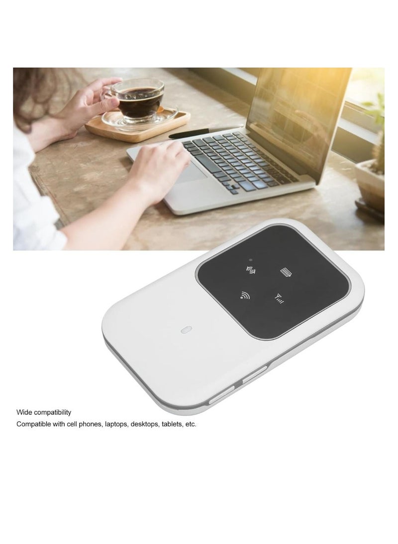 WiFi Mobile Router 4G LTE, 4G LTE Mobile WiFi Router with SIM Slot High Speed Pocket WiFi Router Connect up to 10 Devices, 2400mAh Battery, for Car Outdoor Travel - Image 4