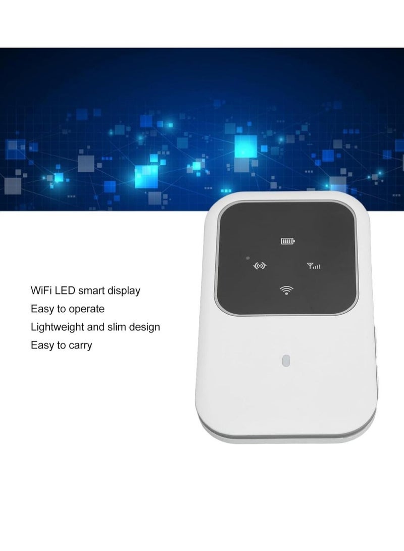 WiFi Mobile Router 4G LTE, 4G LTE Mobile WiFi Router with SIM Slot High Speed Pocket WiFi Router Connect up to 10 Devices, 2400mAh Battery, for Car Outdoor Travel - Image 5