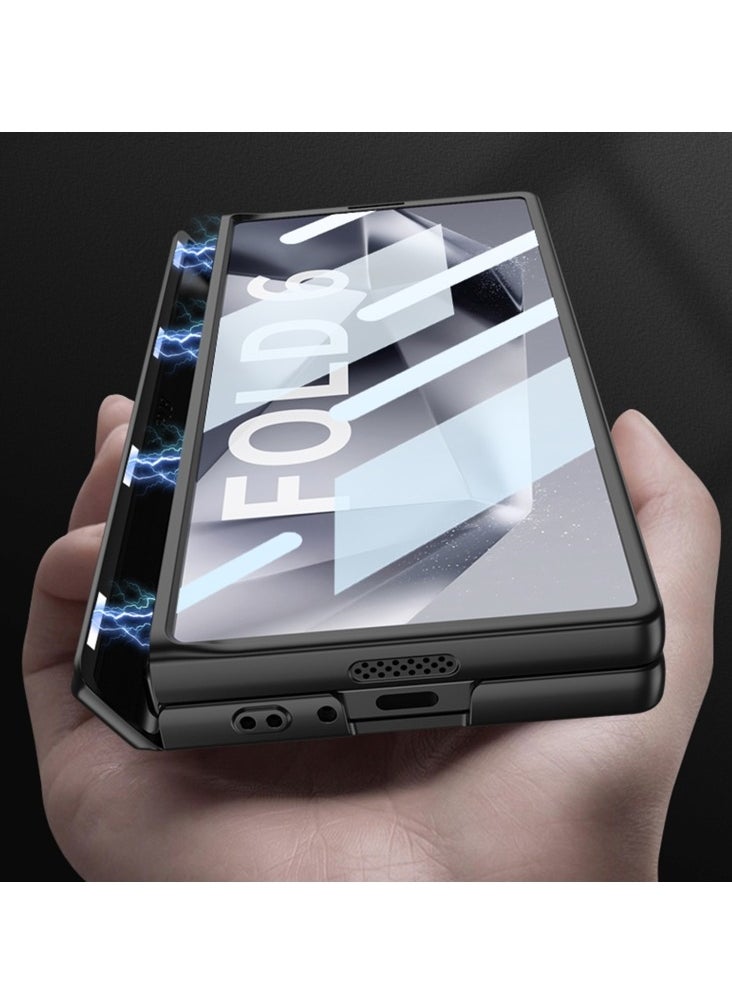 GKK For Samsung Galaxy Z Fold 6 GKK Integrated Full Coverage Magnetic Fold Phone Case BLUE  - Image 3