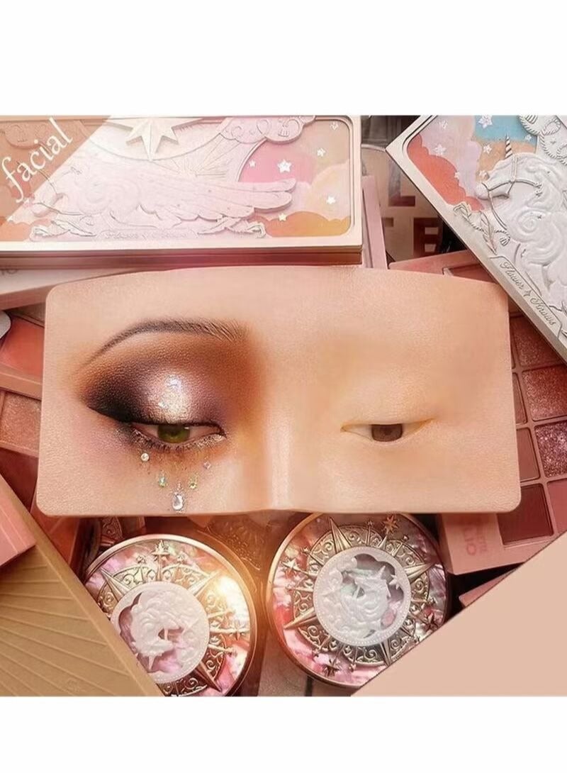 KASTWAVE Makeup Practice Board, Eyes Eyelash, Mannequin Face Silicone Bionic Skin for Cosmetologist - Image 5