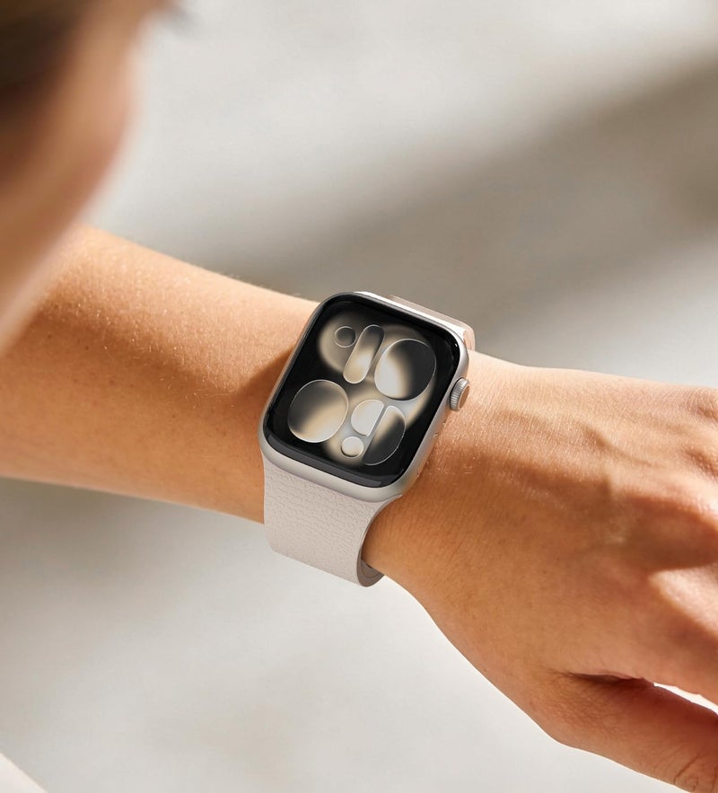 Nereides Magnetic Silicone Band Compatible with Apple Watch Band 42mm 41mm 40mm 38mm Series 11 10 9 8 7 6 5 4 3 & SE 3/2/1 Strong Magnetic Clasp, Waterproof & Adjustable (Starlight) - Image 2