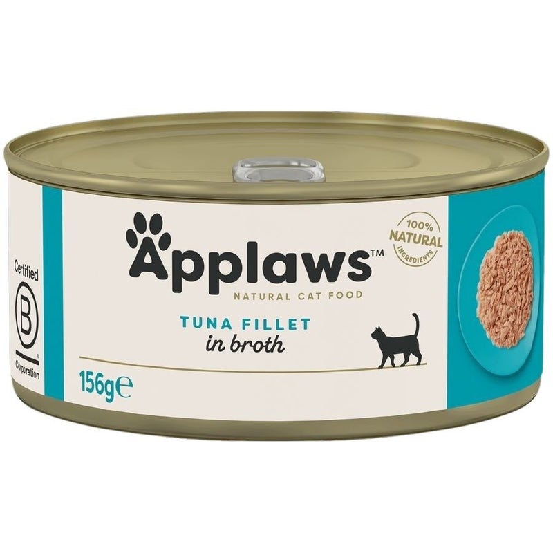 Applaws Tuna Fillet Adult Wet Cat Food – 156g x 12 Tins - Image 2