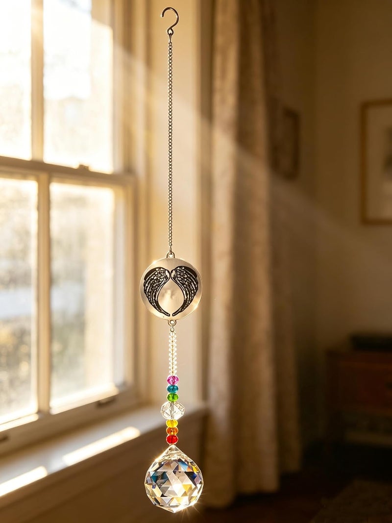 Persofine Memorial Gifts Crystal Suncatcher,Unique Sympathy Gifts for Loss of Loved One,Rainbow Maker Bereavement Gifts Box for Loss of Father Mom Dad Son Daughter Husband Brother Grandmother (Mom) - Image 4