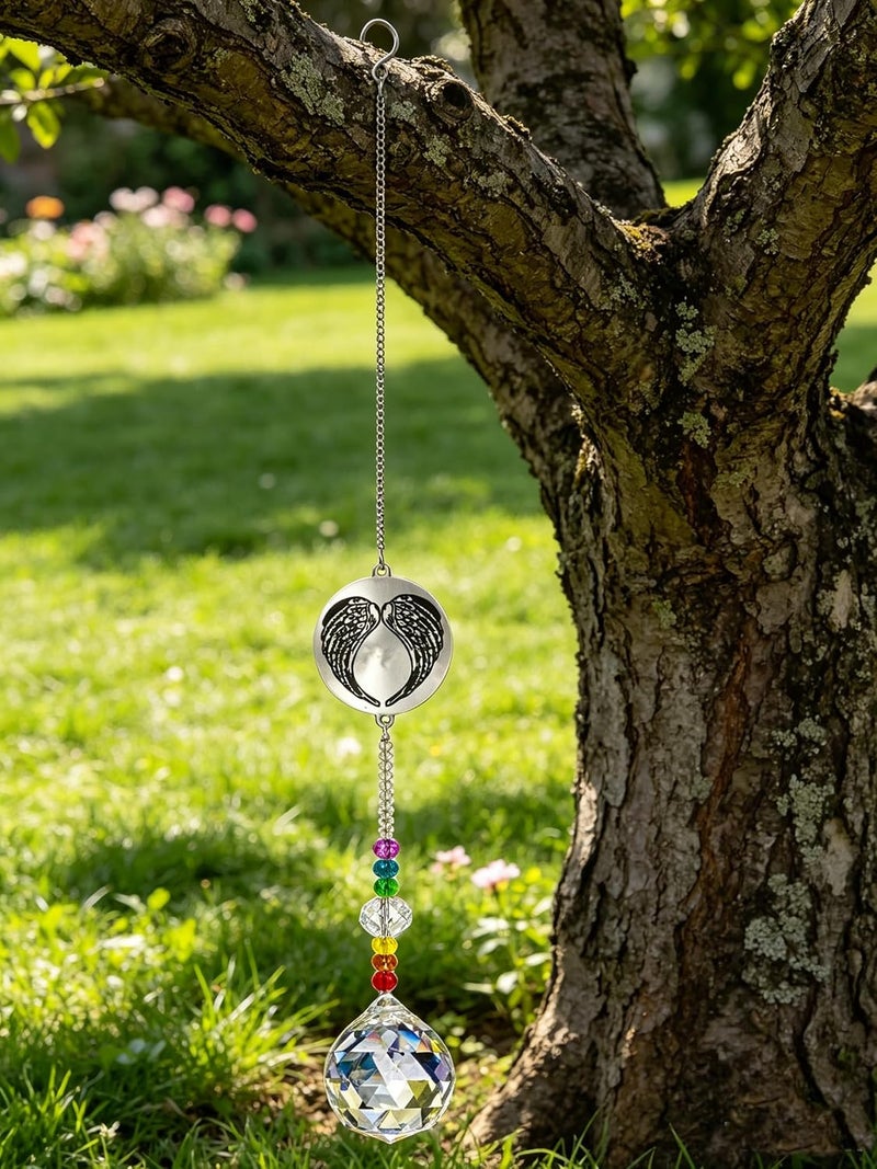 Persofine Memorial Gifts Crystal Suncatcher,Unique Sympathy Gifts for Loss of Loved One,Rainbow Maker Bereavement Gifts Box for Loss of Father Mom Dad Son Daughter Husband Brother Grandmother (Mom) - Image 5