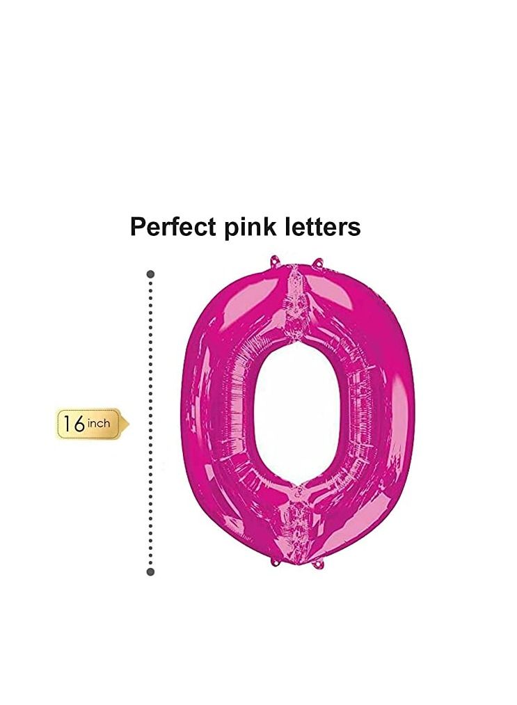 Baby Shower Balloon Banner, 16 Inch Foil Baby Girl Letter Balloon Sign for Gender Reveal Party Baby Shower Decorations and Supplies (Pink)