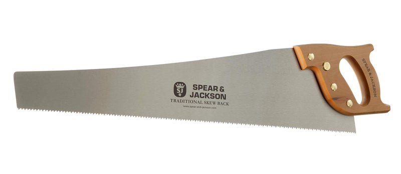 Spear  Jackson Spear & Jackson 9515K 24" x 7pts Traditional Skew Back Saw, Brown and Silver - Image 2