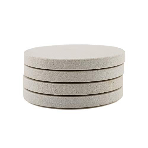 Thirstystone Natural Sandstone Coaster with Protective Cork Backing 4 Pack Eco-Friendly, Absorbent, Easily Wipes Clean - Image 4