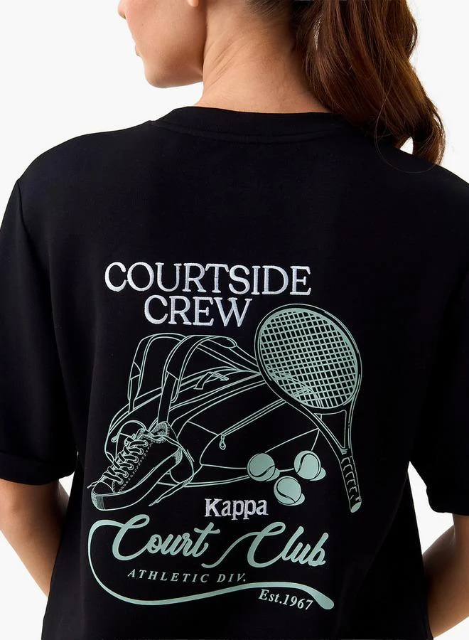 Kappa BLACK Kappa Women Graphic Print T shirt for Women | Best Price UAE