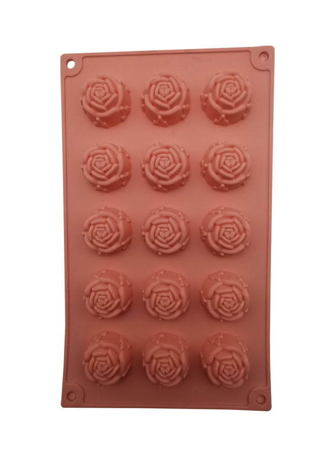 نيبمينينت قالب على شكل زهرة مكون من 15 تجويفا أحمر 29 x 17سم - Image 1