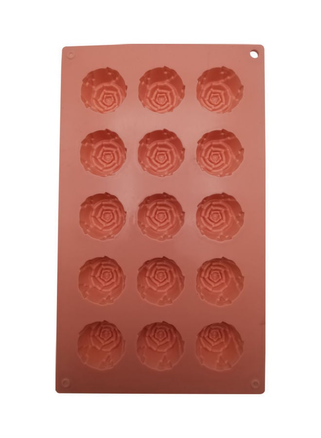نيبمينينت قالب على شكل زهرة مكون من 15 تجويفا أحمر 29 x 17سم - Image 3