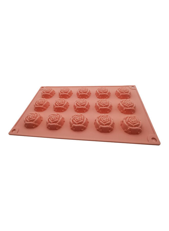 نيبمينينت قالب على شكل زهرة مكون من 15 تجويفا أحمر 29 x 17سم - Image 4