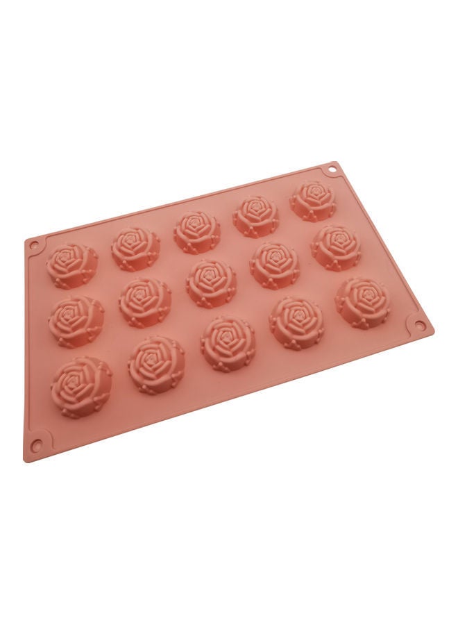 نيبمينينت قالب على شكل زهرة مكون من 15 تجويفا أحمر 29 x 17سم - Image 2