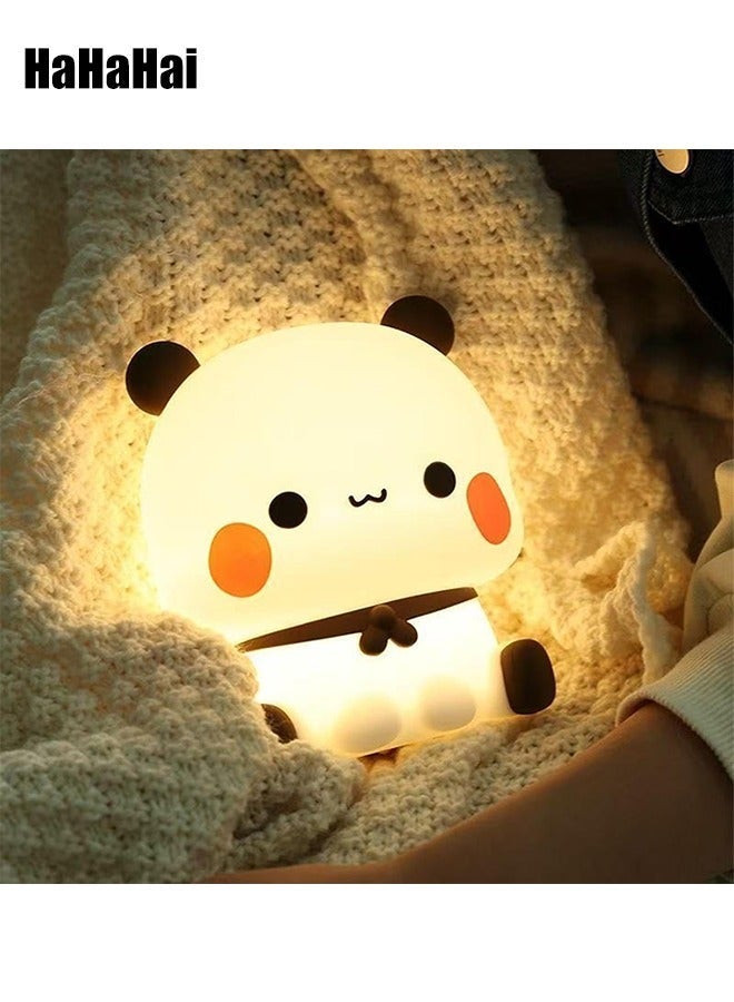 HaHaHai Night Light, LED Squishy Cute Panda Night Lamp, 3 Level Dimmable Nursery Nightlight for Breastfeeding Toddler Baby Kids Decor, Cool Gifts for Kids - Image 2
