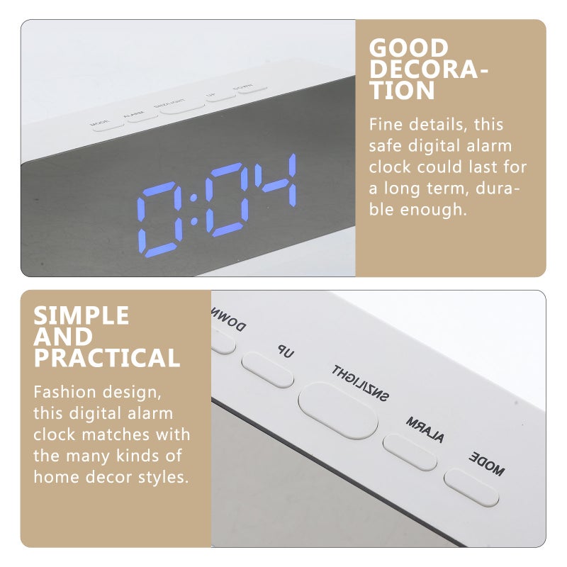 Desktop Electric Alarm Clock Large Display Digital Clock Bedroom Alarm Clock - Image 2