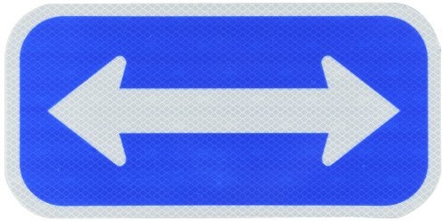Zing Green Products 2290 Recycled Aluminum "Double Arrow" Parking Sign, Engineer Grade Prismatic, 12" Length, 6" Width - Image 4
