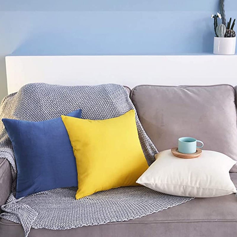 PINDIA Blue Polyester Washable Long Body Pillow Cover (18 x 54 Inch) (16X16_Blue_3) - Image 4