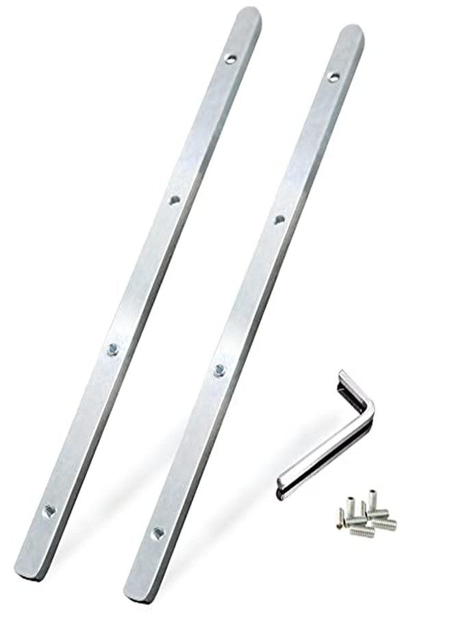 Hawmow Guide Rail Connector Accessory Kit 71358 482107 for Festool Makita DeWalt Track Saw Long Cuts, Triton in Integrated Guide Rail T-Slots for Secure Cutting, 2 Pack, Sliver - Image 1