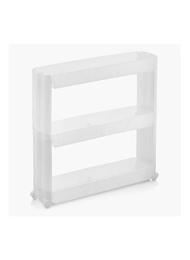 Home Box Feast 3-Tier Slim Slide Rack Trolley 13.2 x 14.4 x 52.4 cm