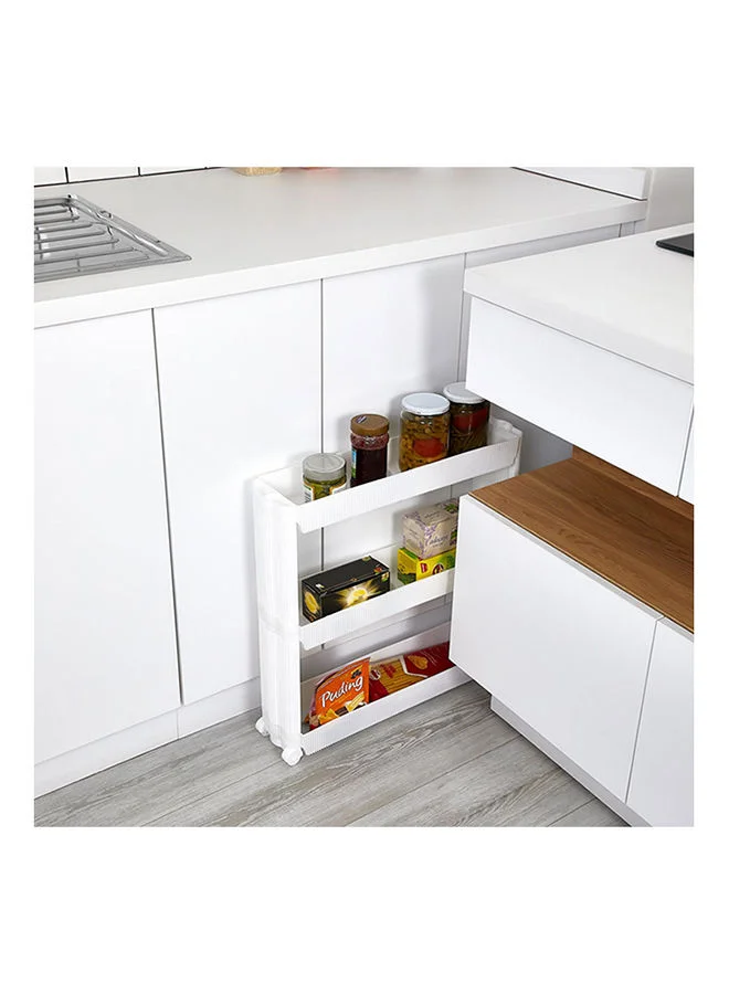 Home Box Feast 3-Tier Slim Slide Rack Trolley 13.2 x 14.4 x 52.4 cm