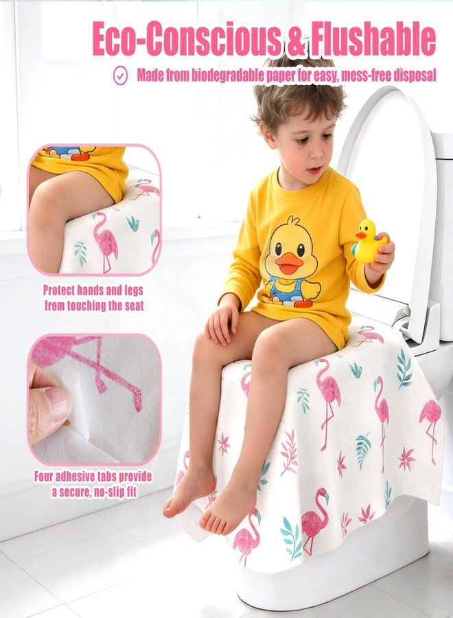Volokitx 32 Pcs 23.5" x 25.4" Disposable Toilet Seat Covers for Kids & Toddlers, Hygienic & Convenient Potty Training Seat Covers, Perfect for Travel & Public Restrooms - Image 4