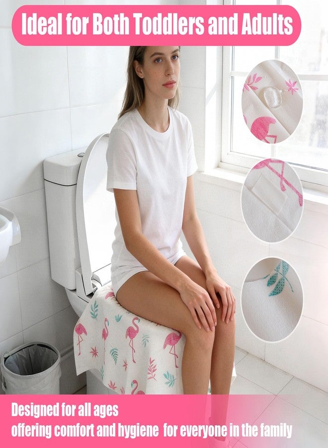 Volokitx 32 Pcs 23.5" x 25.4" Disposable Toilet Seat Covers for Kids & Toddlers, Hygienic & Convenient Potty Training Seat Covers, Perfect for Travel & Public Restrooms - Image 5