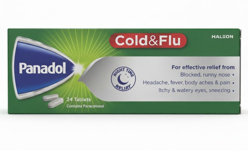 24 قرصًا لتخفيف أعراض البرد والإنفلونزا ليلًا