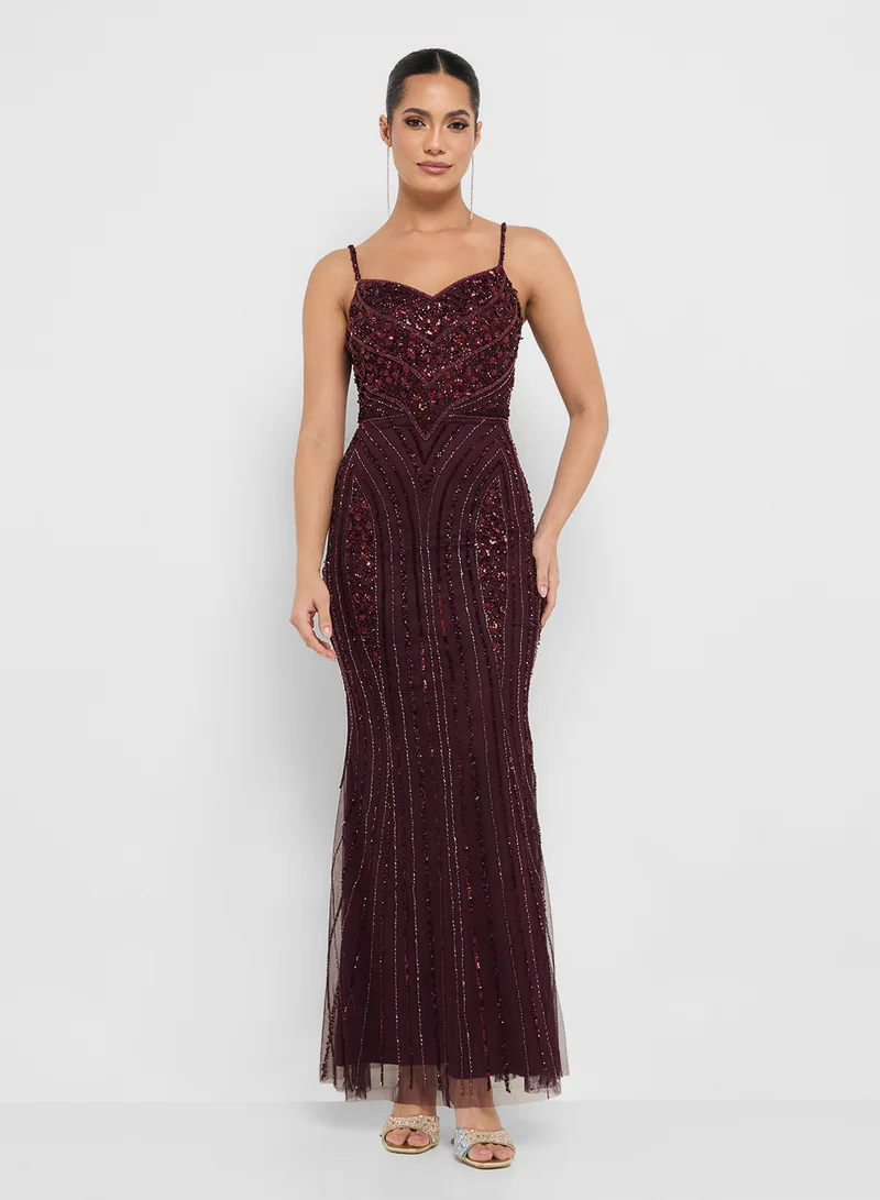 نمشي x Corset Embellished Bodice Evening Dress