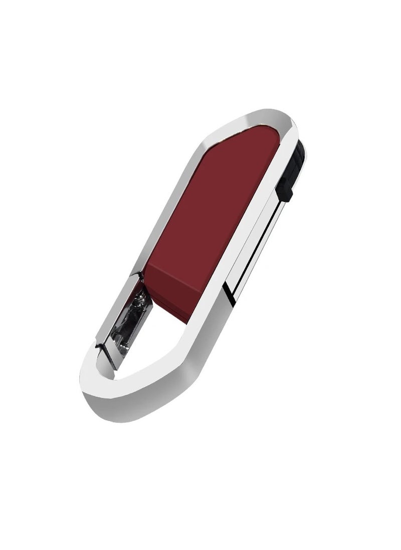 AROAQ USB Flash Drive, Portable Metal Thumb Drive with Keychain, USB 2.0 Flash Drive Memory Stick, Convenient and Fast Pen Thumb U Disk for External Data Storage, (1pc 2GB Red)  - Image 1