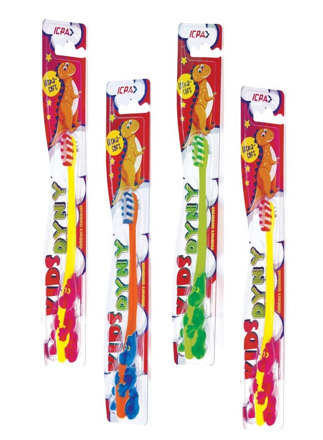 ICPA Kids Dyny Manual Toothbrush (Pack of 4), Multicolour - Image 1