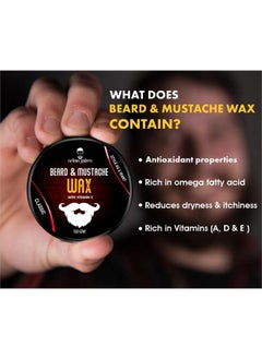 Beard & Mustache Wax (50 Gm) For Strong Hold | Natural Beard Wax | Enriched With Vitamin E & Omega-3 | Gives Natural Shine - pzsku/Z651058952A36939379F4Z/45/_/1733730125/11c45aa4-624d-4189-83ec-da345692463c