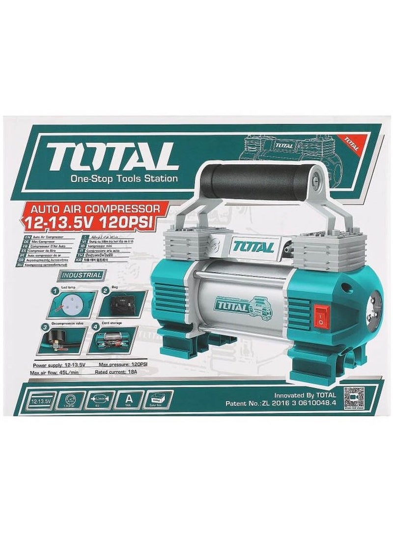 TOTAL Electric Car Tire Inflator 2 Piston - Image 4