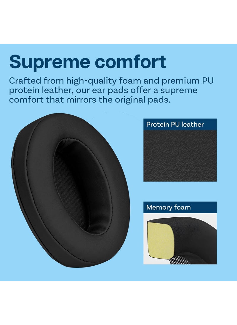 Mmobiel Ear Pads Replacement for ATH M50X M40X M30X  Turtle Beach Recon 50  Stealth 600 700 520 SeriesRazor Blackshark V2 XHyperX Cloud Series Headset by MMOBIEL  Cushions Replacement  Black  - Image 3