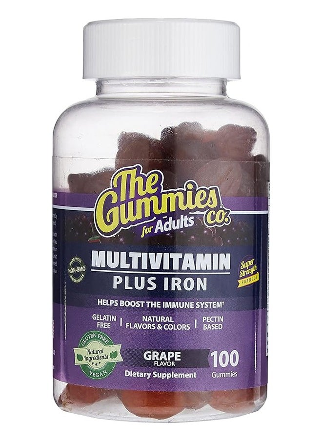 The Gummies Co Multivitamin  +  Iron (Adults) - 100 Gummies  - Image 1