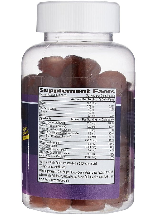 The Gummies Co Multivitamin  +  Iron (Adults) - 100 Gummies  - Image 2