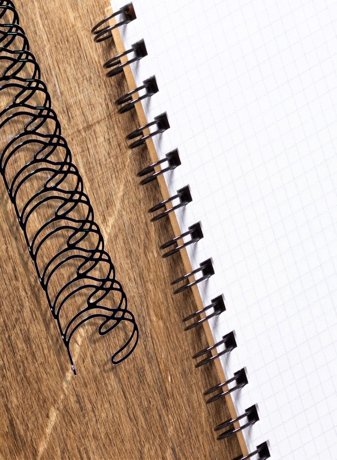 HOUYEE 100 Pack 3/8 Inch Double Loop Wire Binding Spines,60 Sheet Capacity, 3:1 Pitch Wire Binding for Letter Sized Paper,32 Holes,for Teacher Student Document Notebook Making,Black - Image 4