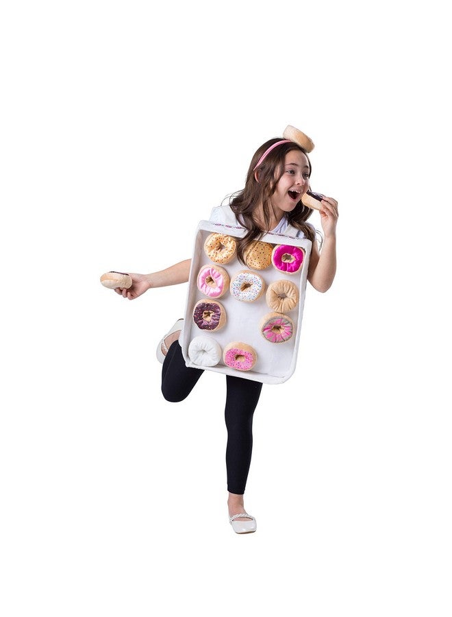 Dress Up America Dress Up America Doughnut Box Costume for Kids - Donut Costume Set - Includes An Adorable Tunic and Headband  - Image 2