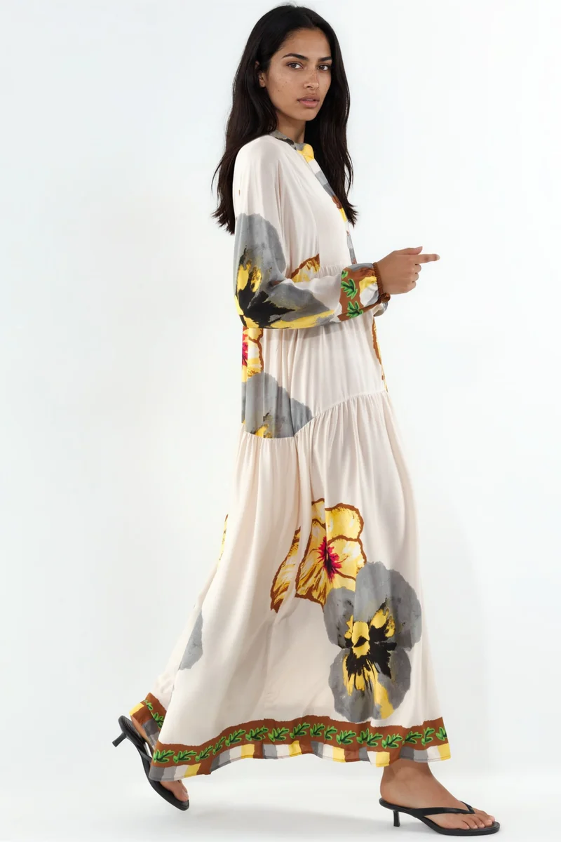 بيغ دارت BDART Patterned V-Neck Maxi Dress