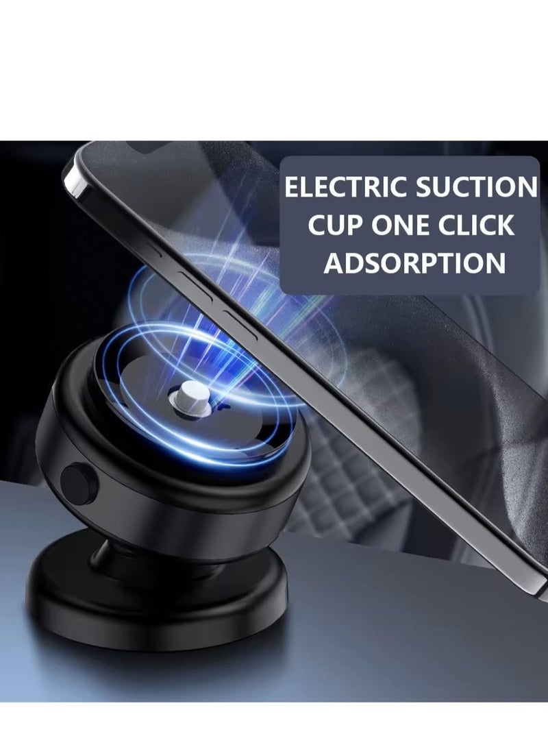 Magnetic Suction Phone Holder for Car, Mirror, and Gym (Black) - Image 5