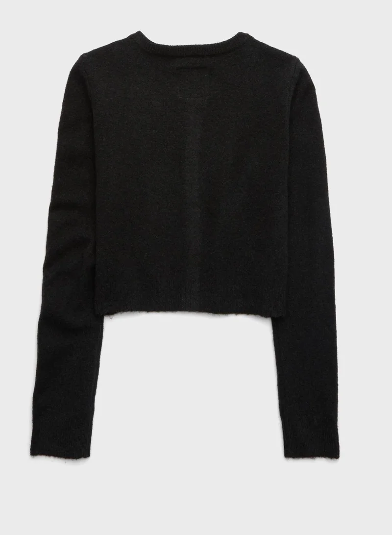 Aerie V-Neck Button Detail Cardigan