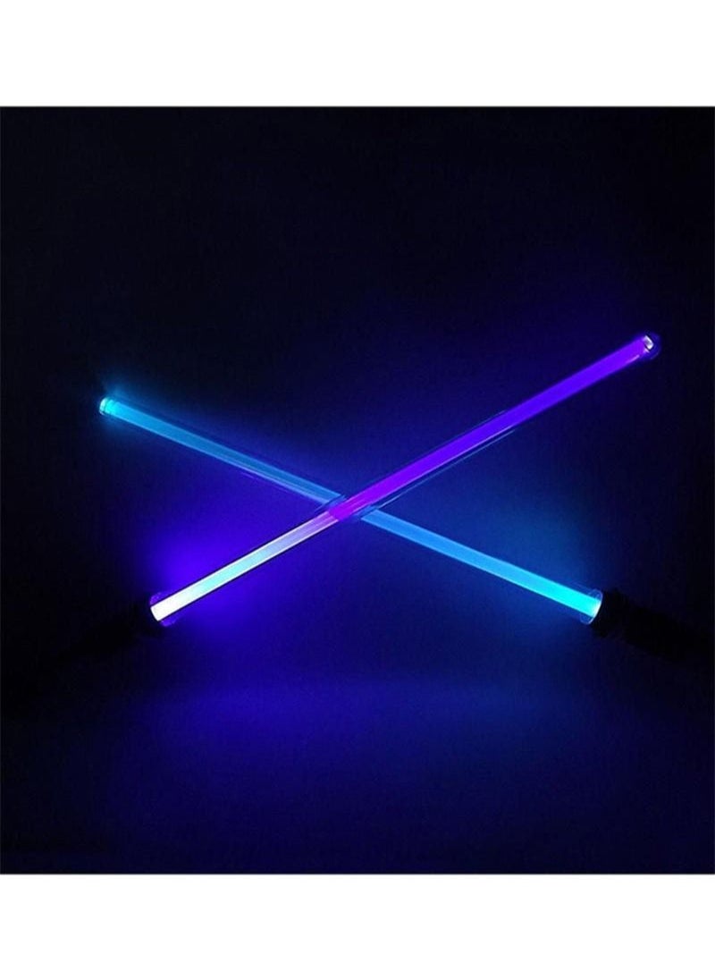 2-Piece Lightsaber With Sound Cosplay Different Color Led Light Flash And Sound Effect inch