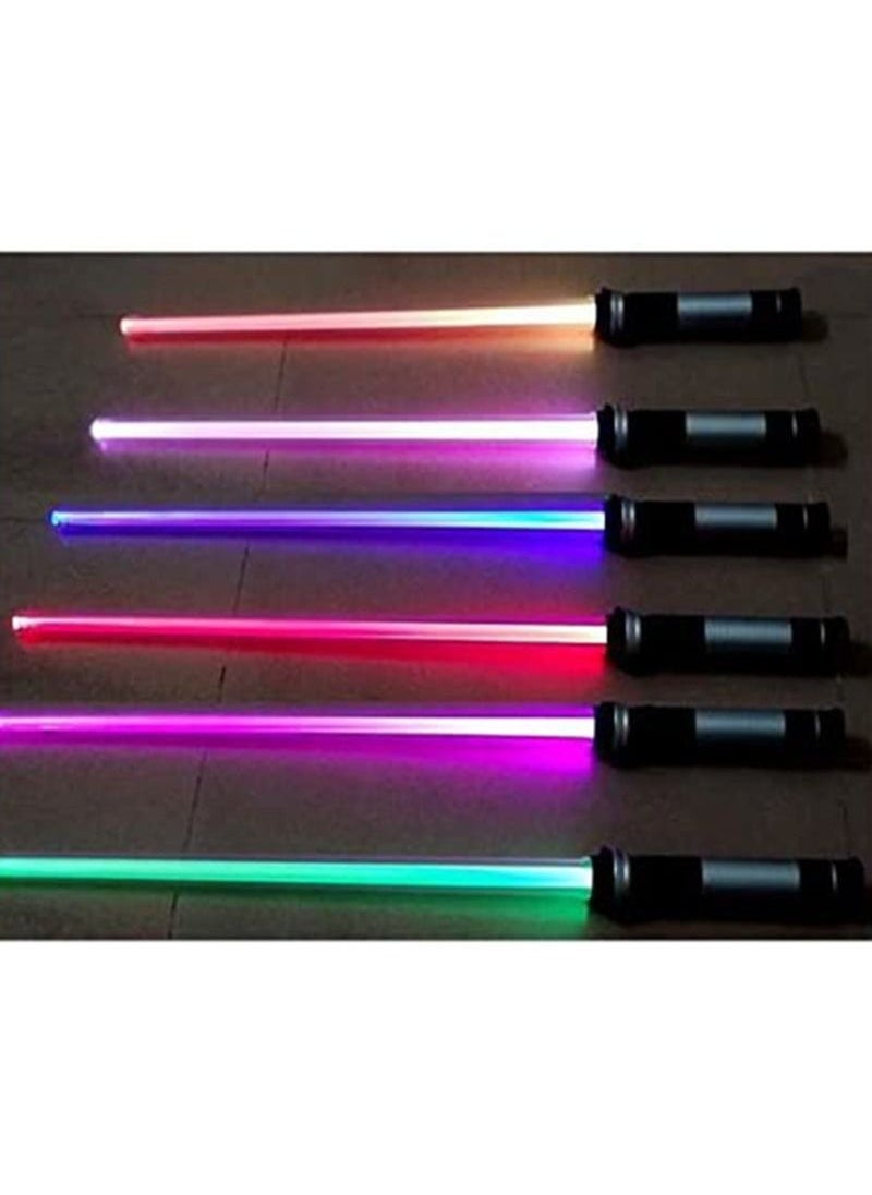 2-Piece Lightsaber With Sound Cosplay Different Color Led Light Flash And Sound Effect inch