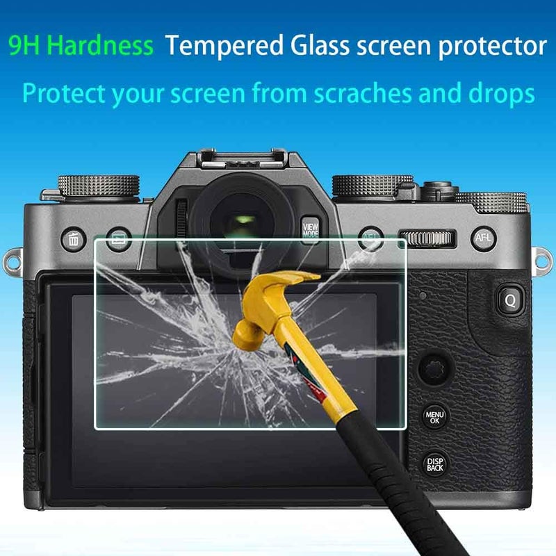 ULBTER Screen Protector for Fujifilm X-T30 II X-S10 X-T30 X-T20 X-T10 X-E3 Fuji XS10 XT30 XF10 XT100 X-A1 X-A2 ã€Not for X-S20ã€‘Camera,ULBTER 0.3mm 9H Hardness Tempered Glass Flim Anti-Scrach Anti-Fingerprint -3 Pack - Image 3
