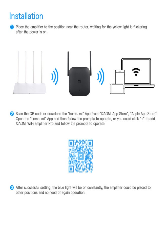 Xiaomi Mi WiFi Repeater Pro Extender 300Mbps Wireless Network Wireless Signal Enhancement Network Wireless Router - Image 4