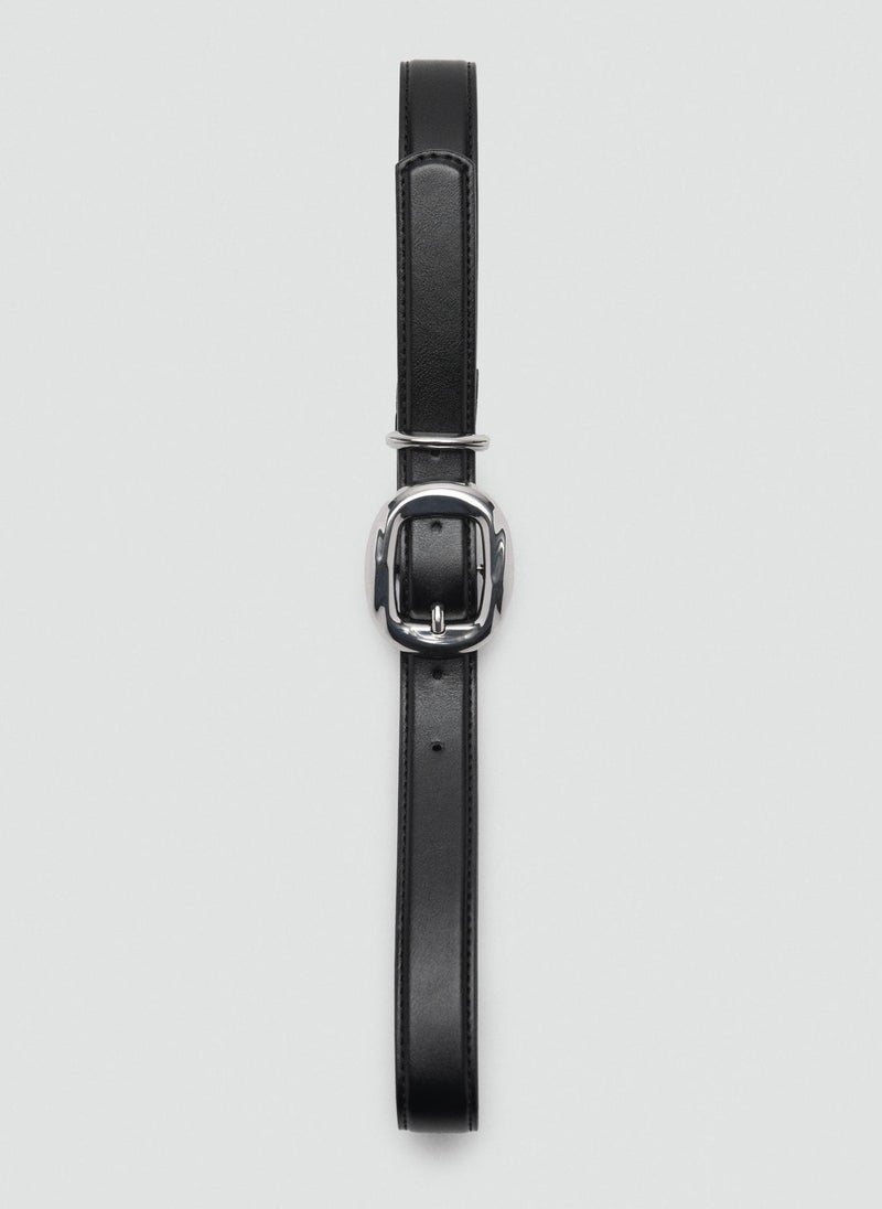 MANGO Rounded Buckle Allocated Hole Belt  - Image 2